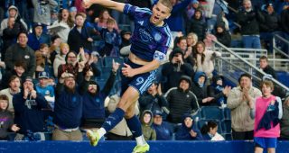 Dejan Joveljic scores twice in Sporting KC’s 2-2 draw with Columbus.
